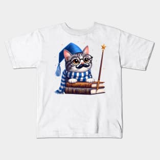 Nerdy Cat Kids T-Shirt